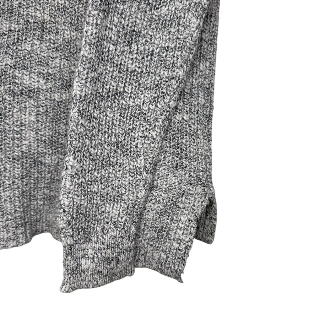 Madewell Womens Grey Marled Cotton Chunky Knit Sweater F6077 Size Small - Picture 3 of 6